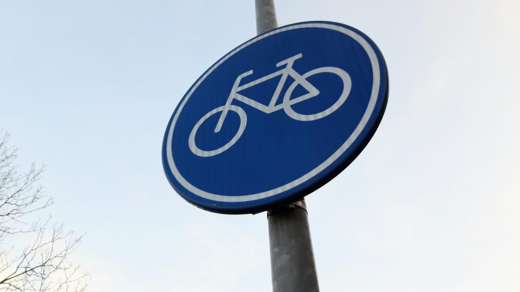 Bord fietspad