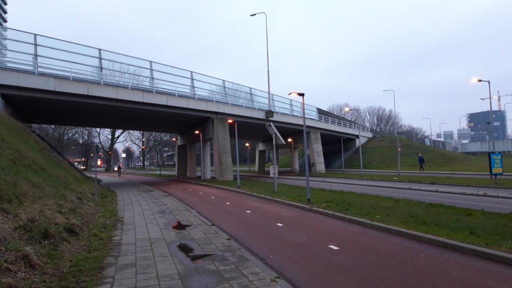 Viaduct, fietspad