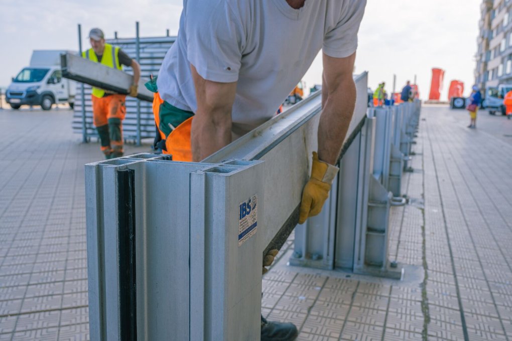 mobiele stormmuur oostende