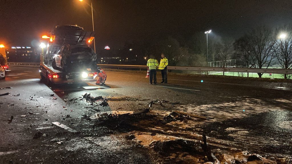 asfalt a1 ongeval amersfoort-noord