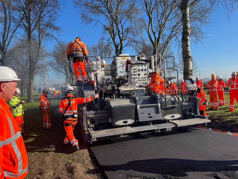 asfalt recycling train rijkswaterstaat dura vermeer