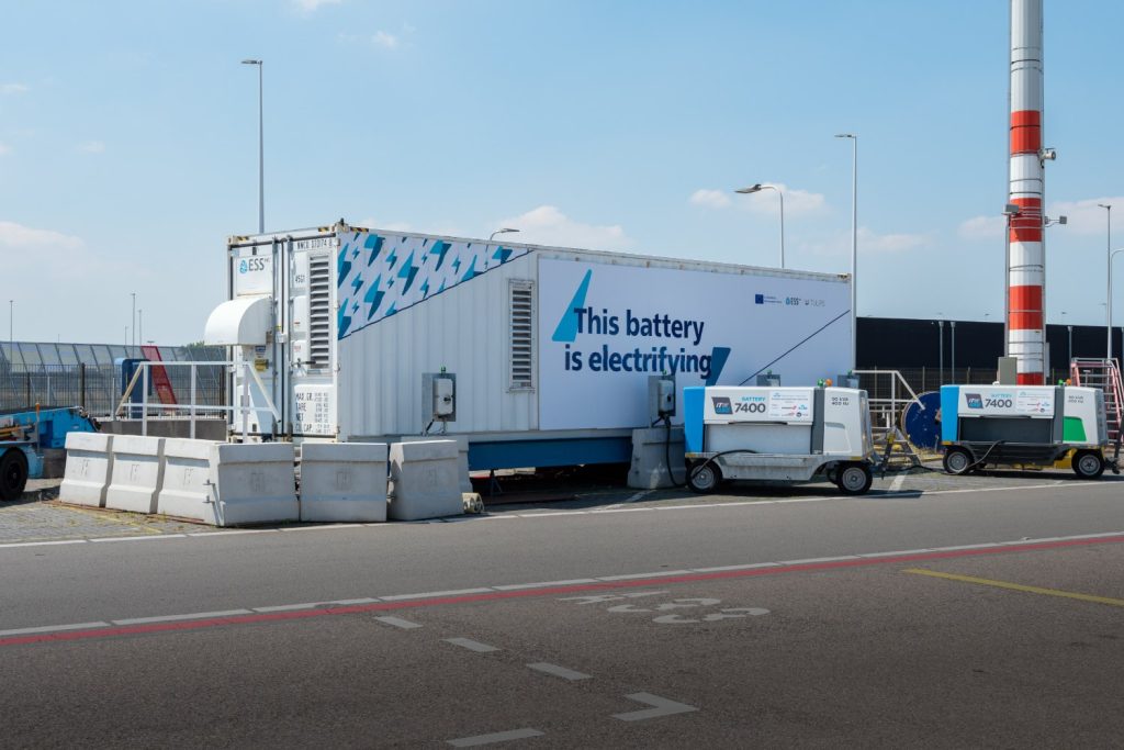 schiphol batterij materieel energie