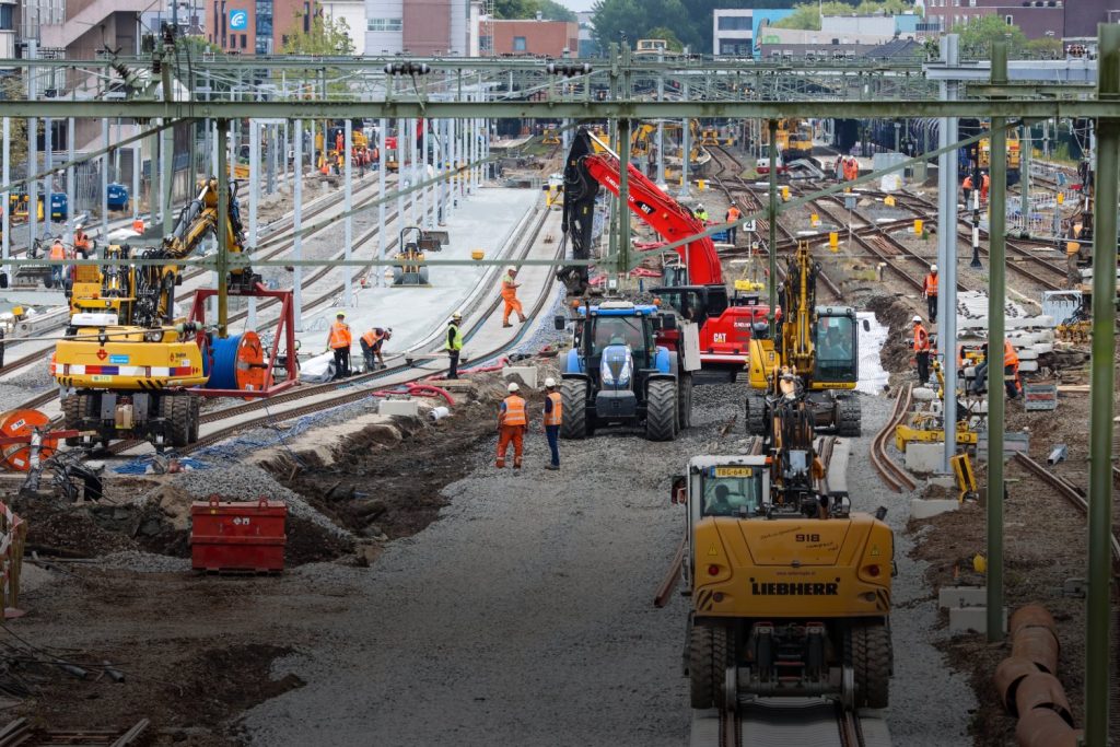 werkzaamheden spoor station leeuwarden