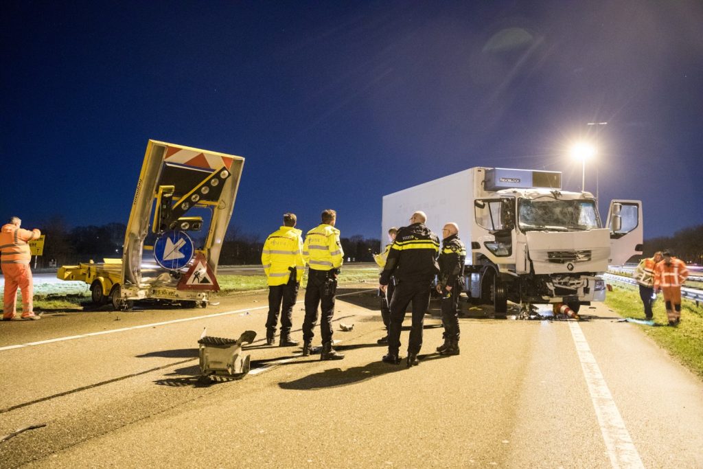 ongeval wegwerkzaamheden